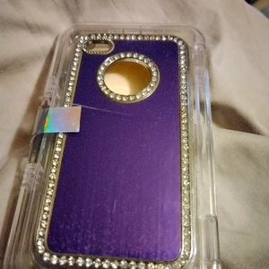 🌻5/$10😊 Purple & Silver iPhone Case